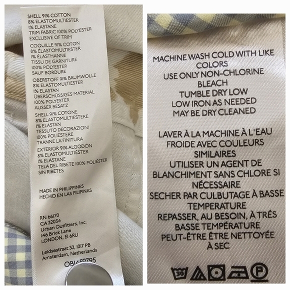 Anthropologie Maeve Gardeners Apron Shortalls Size 14 - Picture 15 of 17